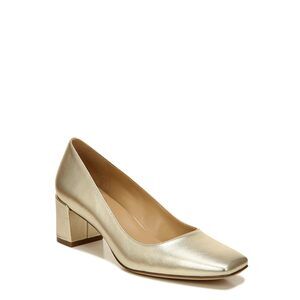 Naturalizer Womens Karina Shoes Champagne Gold Leather 6.5 M
